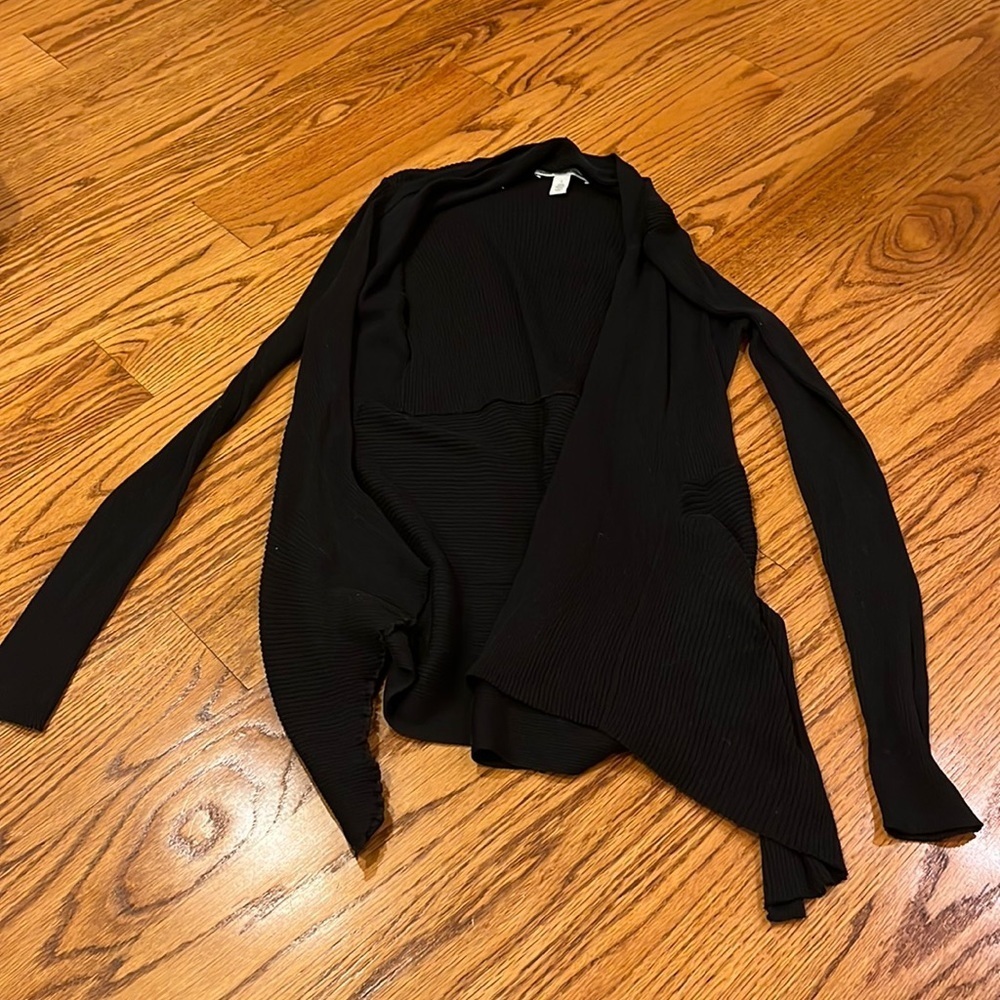 Cotton by Autumn Cashmere Woman’s Black Cardigan Size S
